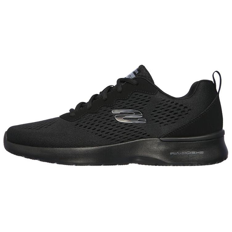 Skechers Skech-Air Dynamight Tuned Men Black Low Top Running Shoes Light Elastic Cushion Breathable Support Anti Roll 232291-BBK 39.5