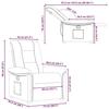 VidaXL Fauteuil inclinable Gris clair Tissu, fauteuil, fauteuil inclinable TV, poussette, fauteuil inclinable pour personnes 4015616