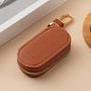 Key Organizer Compact Key Wallet Housekeeper Keys Leather Keychain Case For Gift Men Travel