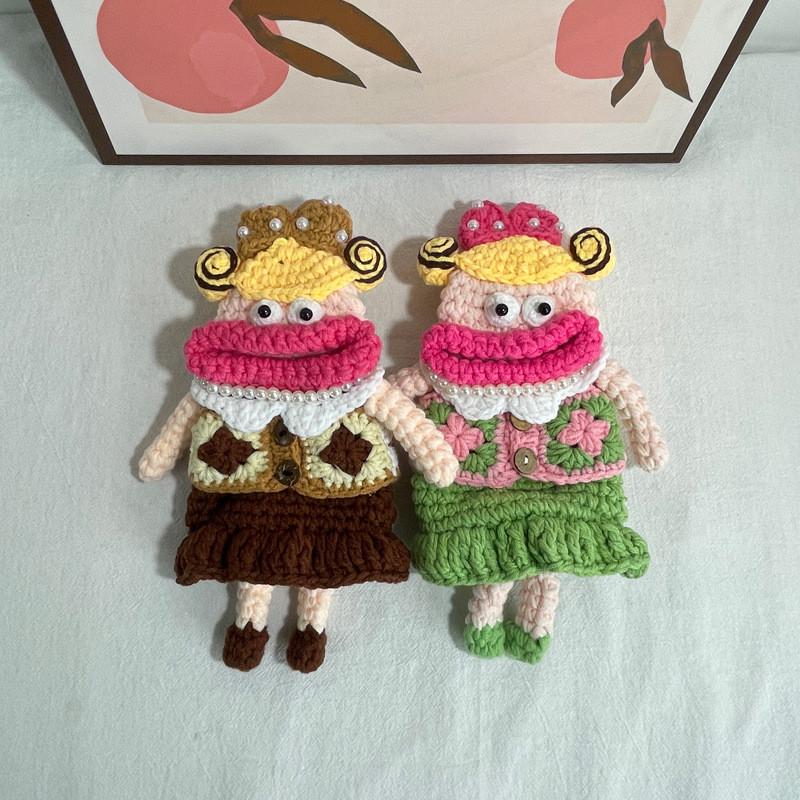 Adorable Cartoon Knitted Shoulder Bag For Kids Stylish And Fun Fall Winter Accessory