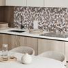 Self-adhesive PVC Dining Room Panel with Graphics 100x50 Cm Mosaic with Various Shapes