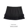 Kaslead New Arrival Women's Clothing Fashion Style Stylish Simple and Versatile Pleated Low Waist Sexy Skirt