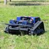 European Spot  Long Distance Wireless RC Lawn Mower Robot Lawn Mower Anti Slip Rubber Track CE EPA Crawler Mowing Robo