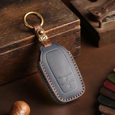 Car Key Case Cover for Toyota Corolla Camry CHR RAV4 Key Fob Protector Durable Leather Shell