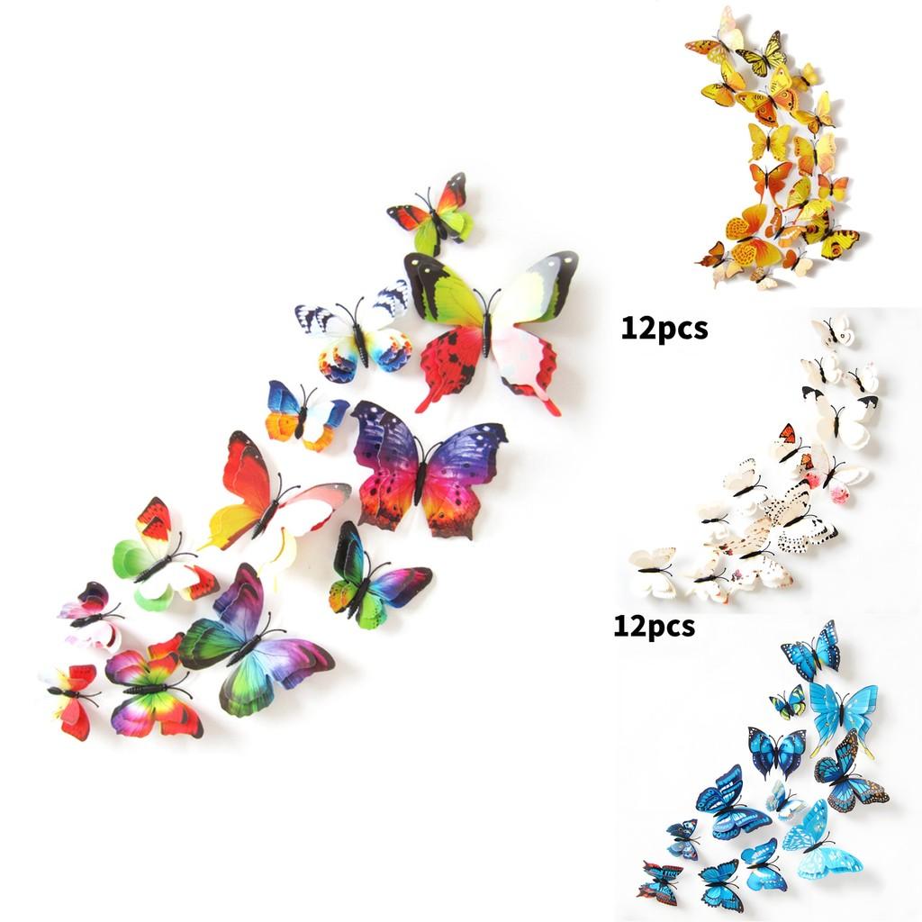 Stylish 3d Butterfly Wall Decal With Ecofriendly Pvc For Modern Home Decoration