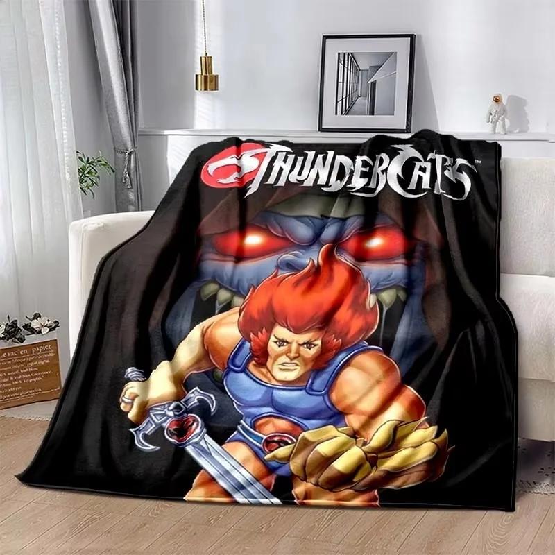 Fashion Cartoon Thundercats Printed Blanket Picnic Blankets Warm Blanket Soft and Comfortable Blanket Home Travel Birthday Gifts