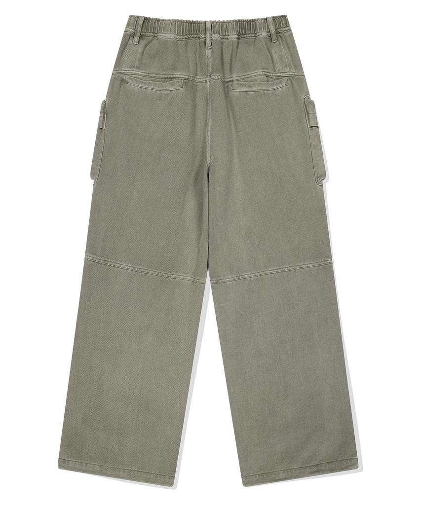 MAHAGRID Overdyed Utility Pant Khaki(Mg2Esmd110A)
