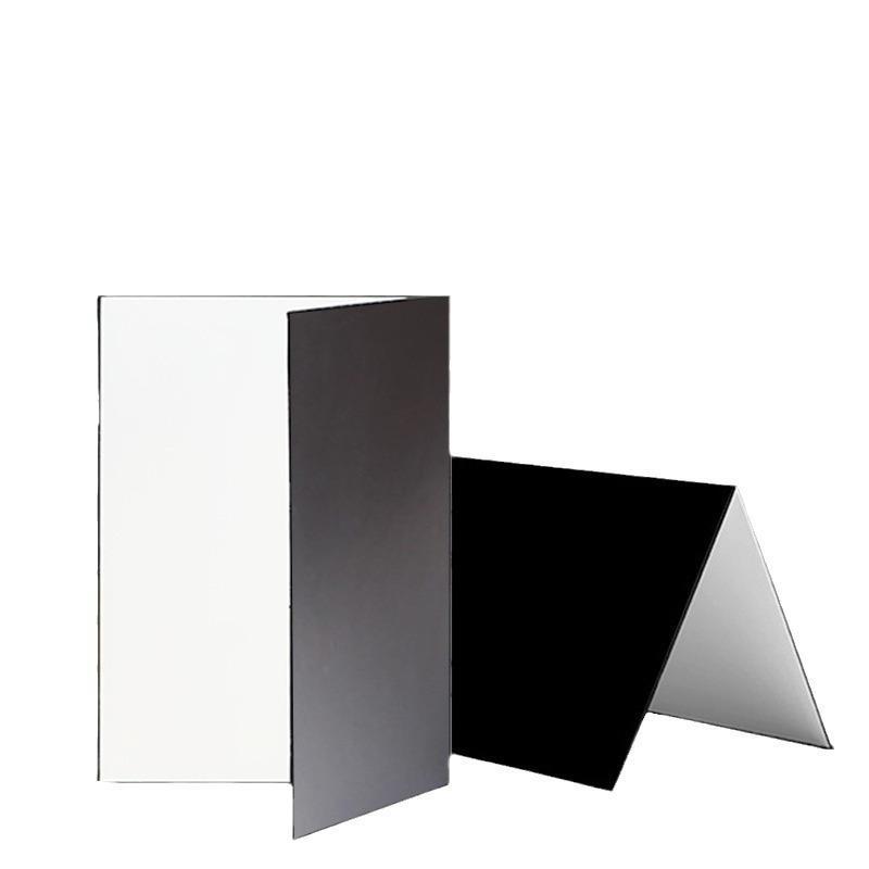 3-In-1 Photography Cardboard Paperboard Folding Photography Reflector Diffuser Board Black White Silver For Still Life Product