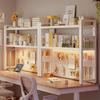Multi-Layer Desktop Hole Board Storage Rack Stand up Computer Desk Organizer Student Dormitory Bookcase Horizontal Shelf Holder