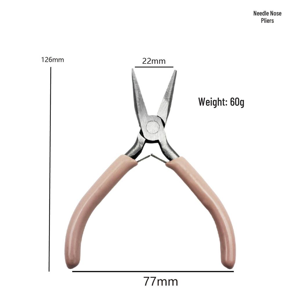 DIY Handgefertigt 5-Zoll Mini Multifunktionszange: Spitzzange, Rundzange, Seitenschneider für Schmuck.