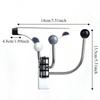 Multipurpose Stainless Steel Over The Door Hooks Wall Mounted Space Saving Swivel Hat Towel Rack Punch Free Coat Hanger Bedroom
