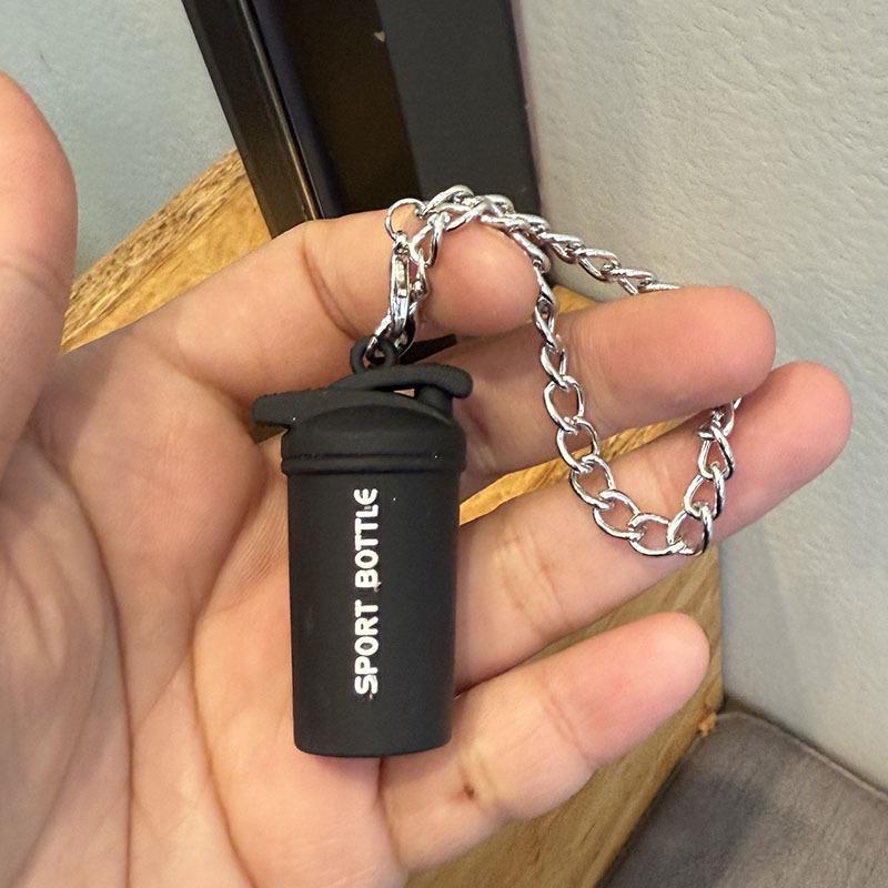 Creative Mini Fitness Equipment Keychain Charms - Ornaments, Accessories, Small Gift Pendants