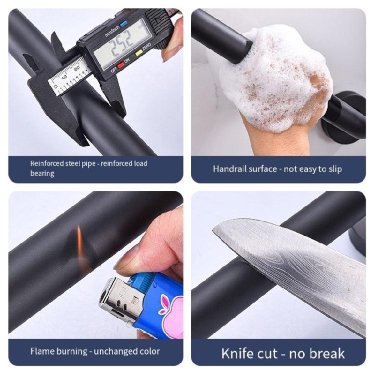 2 Stück Edelstahl Handlauf Duschsicherheitsstange Griff Wandmontierter Haltegriff Badezimmer Duschgriff Langlebig