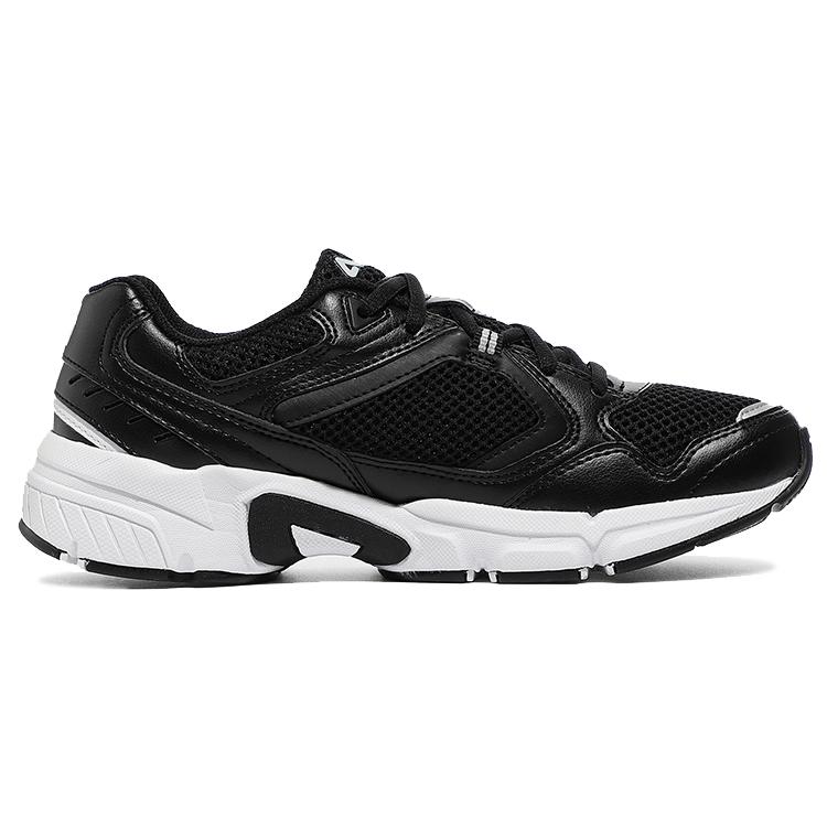 FILA Textile, Mesh Low top Running Shoes Unisex Black Korean Style 1RM01141D_021