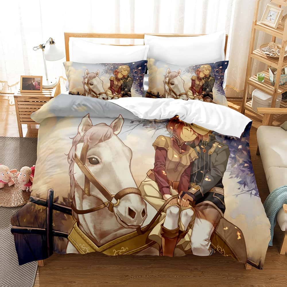 3d Print Snow White With The Red Hair Bedding Set Cartoon Anime three-piece Set Adult Kid Bedroom Duvet Cover Sets Home Textiles