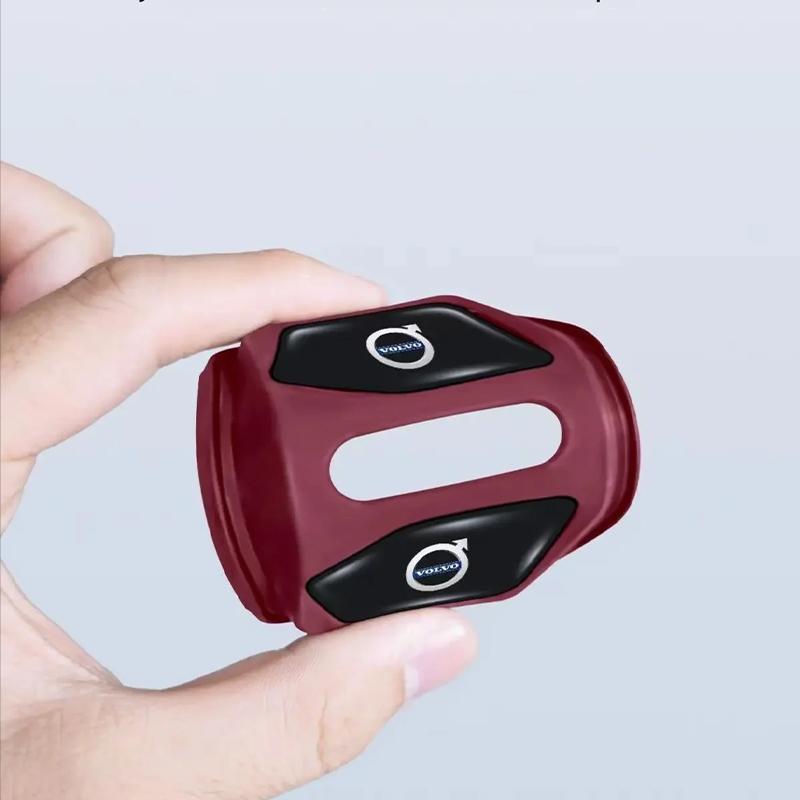 Car Silicone Door Lock Cover Protective Cap Sticker Accessories For Volvo Rdesign T6 AWD C30 C70 S40 S60 S70 S80 S90 V40 V50 V60