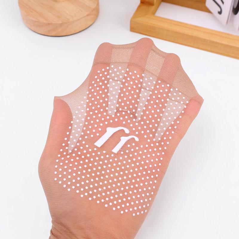 10 Pairs Women Transparent Summer Thin Anti-Slip Socks Set Cool Breathable Ladies Silk Socks