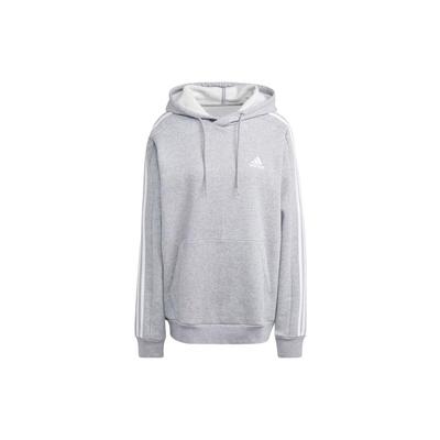 Adidas Essentials Fleece 3-Stripes Hoodie Men Hoodies Medium-Grey IJ6474
