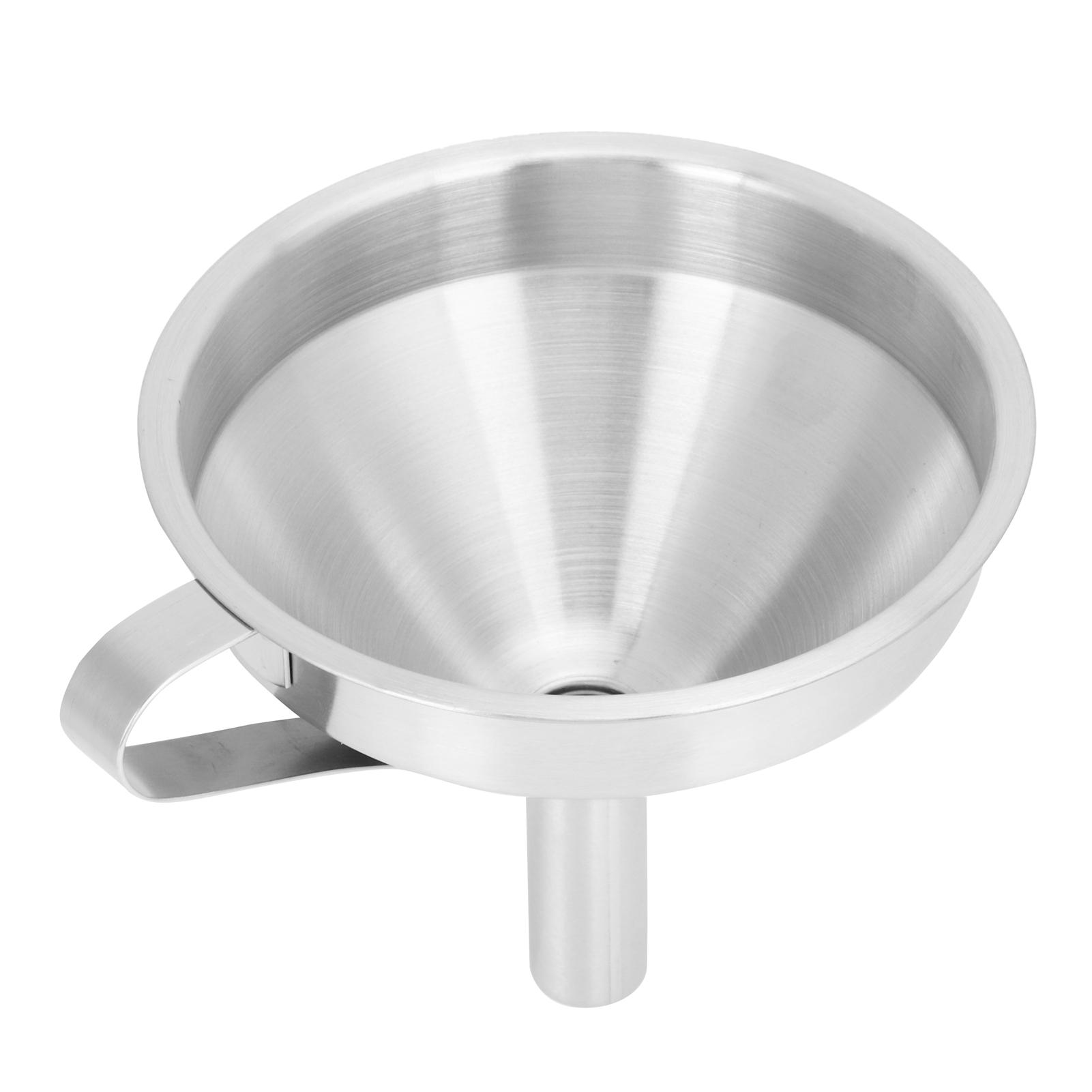 

304 Stainless Steel Filling Funnel Separatory Oil Beer Coffee Water Liquid Funnel Kitchen ToolMedium Size 13cm