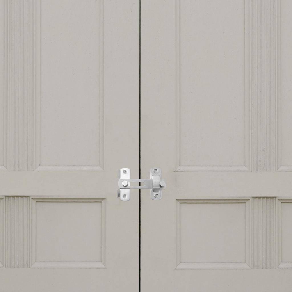 Stainless Steel Door Latch Brushed Texture 4 Inch Bolt Insurance Lock for Wooden Doors Windows Cabinets Pet Cage