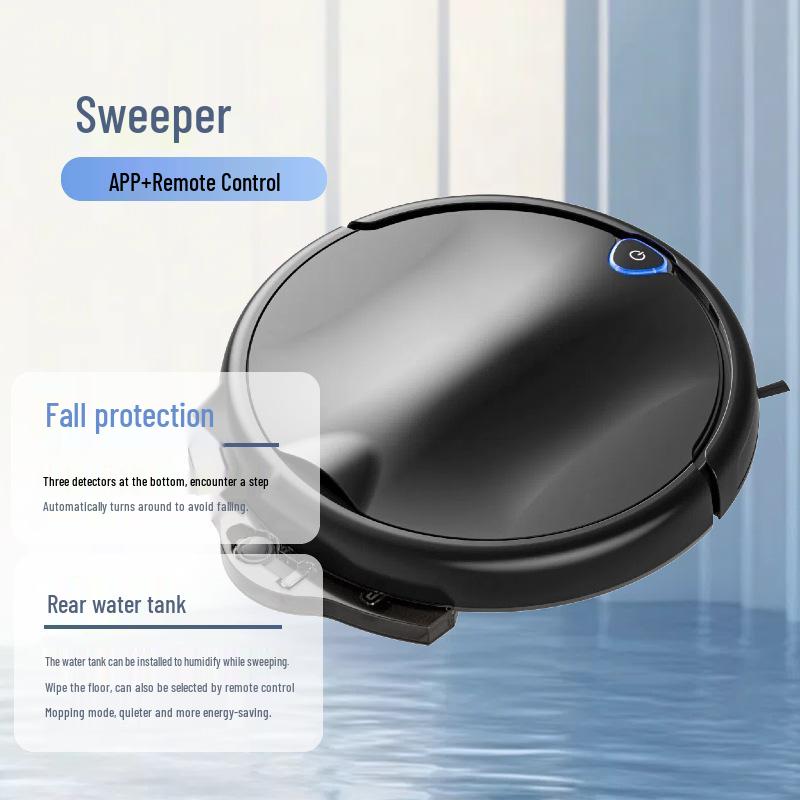 Automatic Smart Mop-Sweep Robot with Integrated Vacuum and Large Water Tank