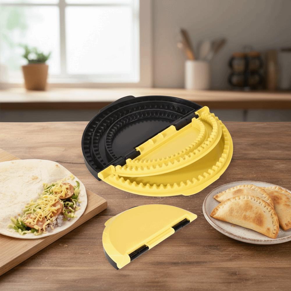 3-in-1 Tortillaversiegler & Bördelgerät Manuelle Presse Tortillaform 3-in-1 Sandwichform Dessertzubereitung