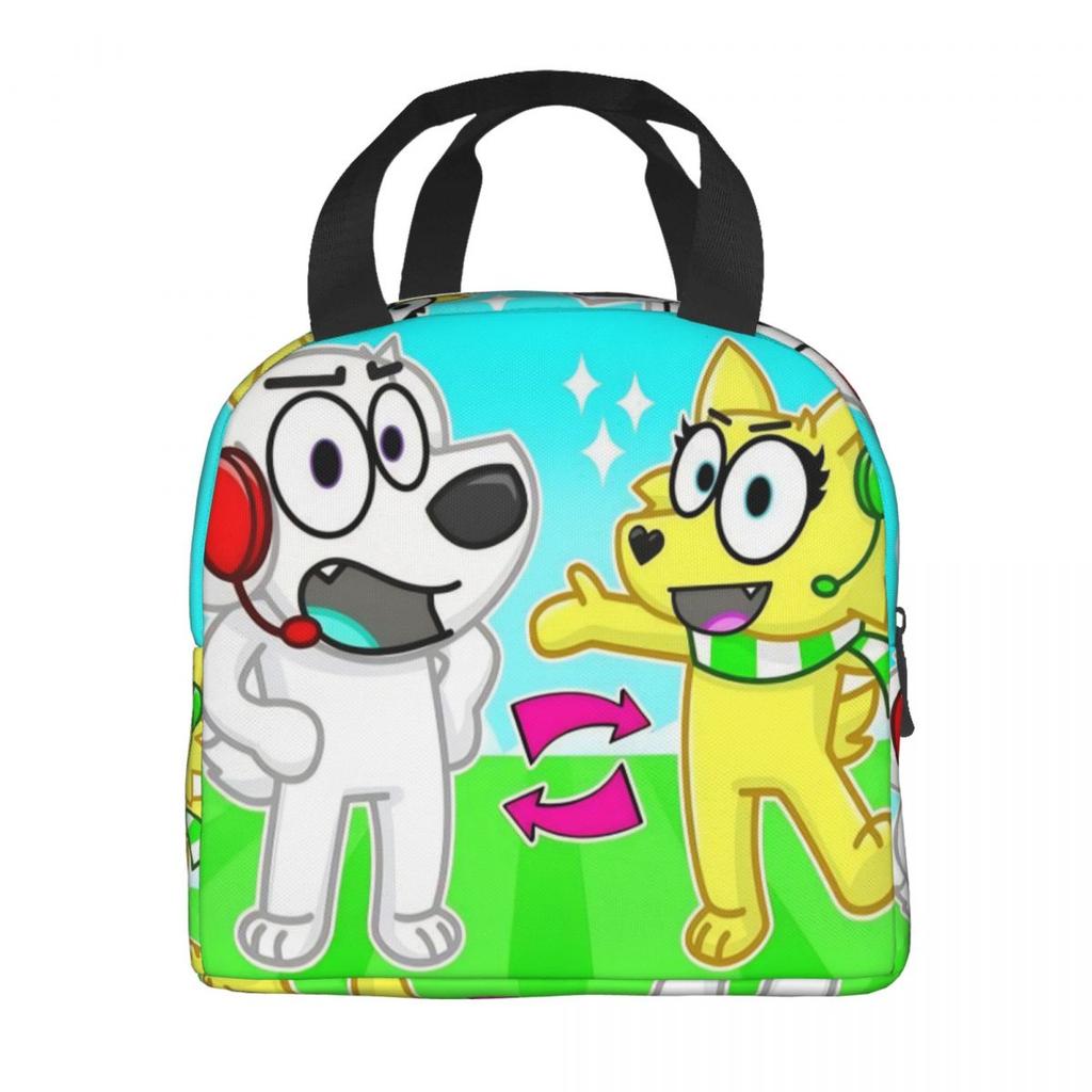 Borsa Pranzo Termoisolante Tylers And Snowi Gaming per Lavoro Contenitori Portatili per Cibo Borse Termiche Frigo Pranzo