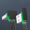 Right Angle USB 2.0 to USB 5Pin Cable Fast Charging Cable 480Mbps Transfer Speed Flexible Silicone Cord for Phone