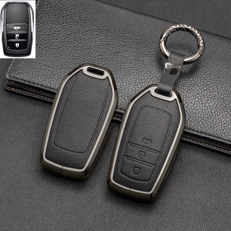 Full-Cover Metal Key Case for Toyota Corolla, RAV4, Rongfang, Wilanda, Levin, Camry