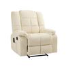 Fauteuil De Massage - HOMCOM - Blanc Crème - 8 Points De Massage - Inclinaison 165° - Télécommande Incluse