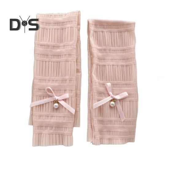 

Женский ультратонкий кружевной рукав с защитой от ультрафиолета, сетчатый охлаждающий чехол без пальцев, солнцезащитный аксессуар из тюля для езды на велосипеде на открытом воздухе розовый