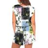 Women's Jumpsuit Floral Print Spring Summer Cap Sleeves Adjustable Drawstring Waist Comfortable Casual Short Jumpsuit With Pockets