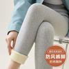 Threaded extra thick velvet high-waisted leggings women's winter thickened outer wear thin pants large size thermal integrated pants