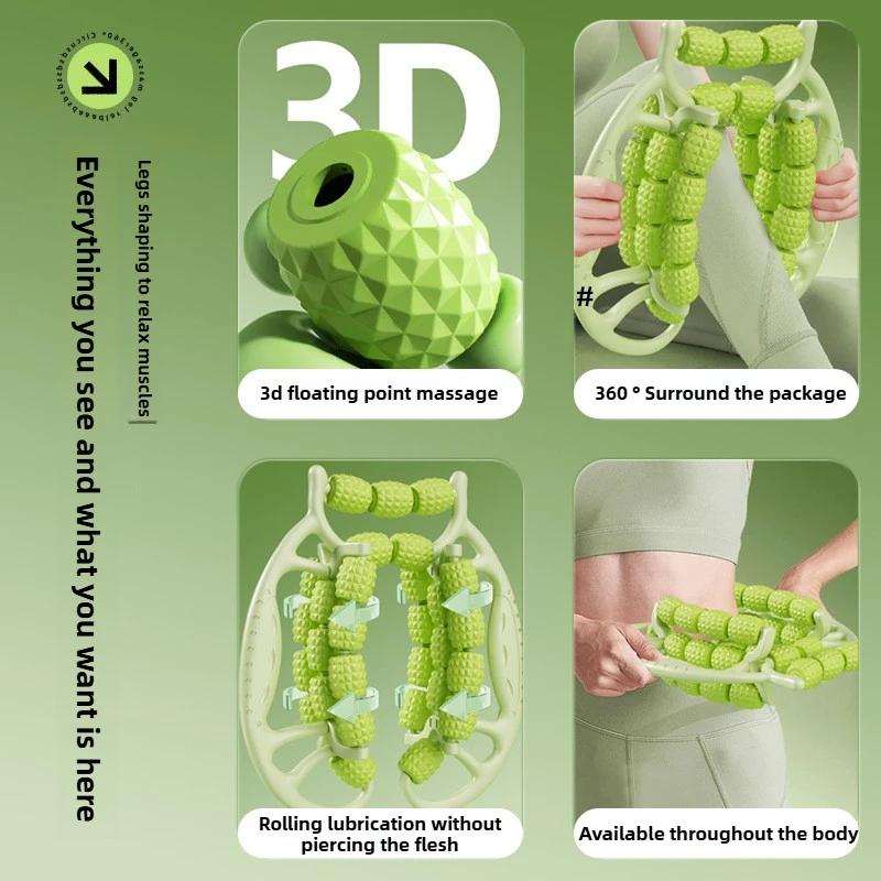 Newest 29 Wheel Leg Clamp Massager Body Slimming Roller Anti Cellulite Massage For Relaxation