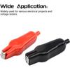 10 PCS Insulated Alligator Clips Electric Test Clips Alligator Clamp for Car Auto Vehicle  Black Red