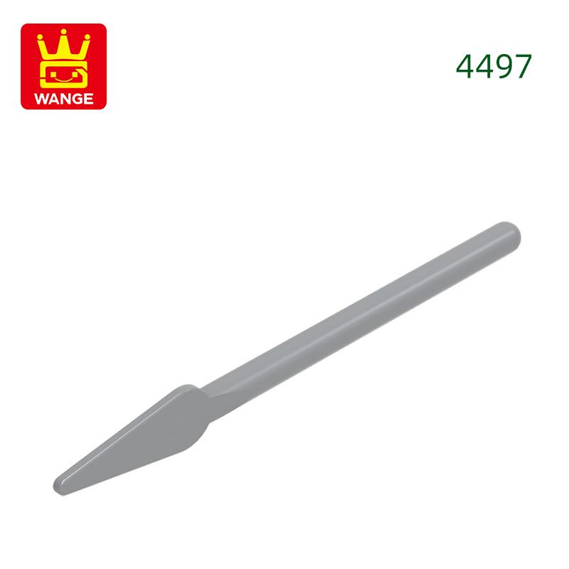 208Pcs/Lot 4497 Soldier Spear Construction Block Moc DO IT YOURSELF Army Weapon Accessories Works With featuring Blocks Kids Playthings Gift Idea Box
