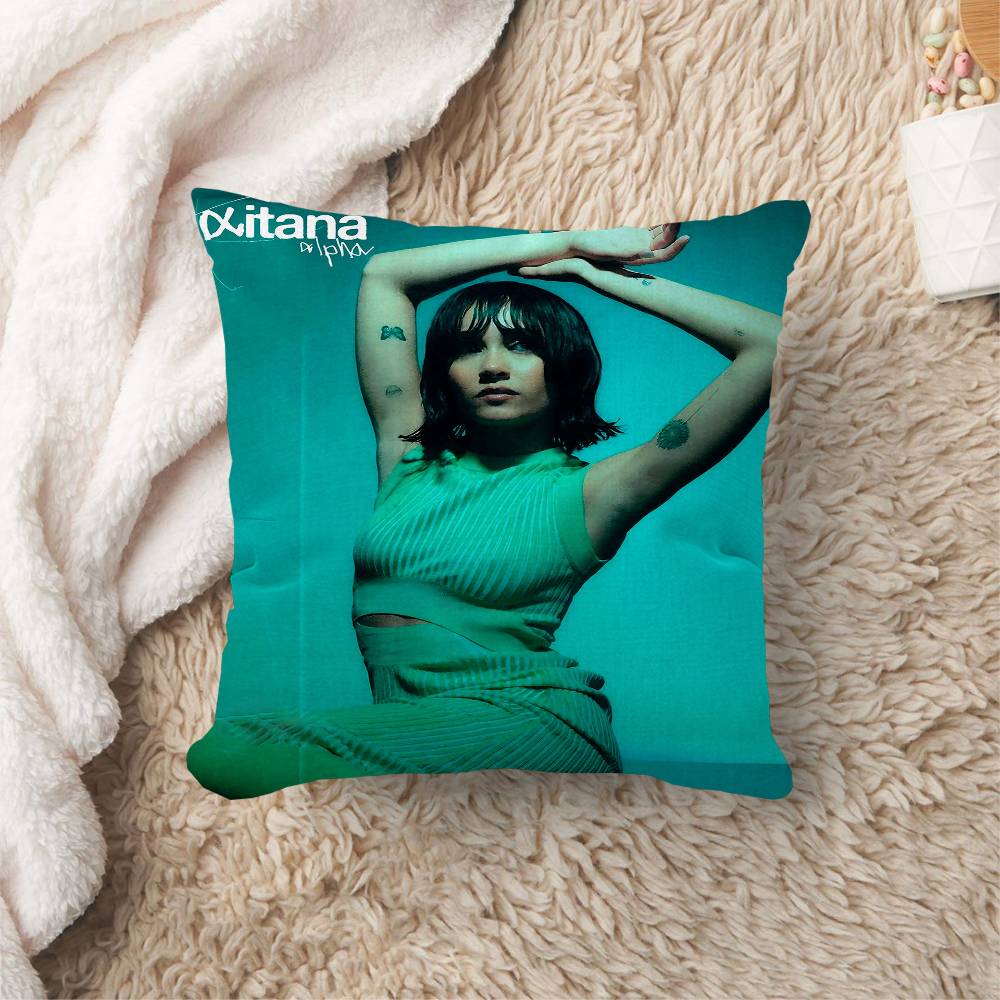 Singer A-Aitana Maple Design Cushion Cover Happy Autumn Harvest Decor Holiday Decorati Pillow Cover