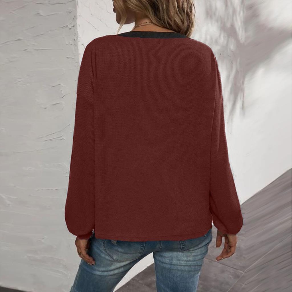 Women's Fashion Casual Single Breasted Cardigan Color Long Sleeve Jacket