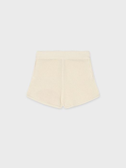 TINKNIT Knit Shorts_Ivory
