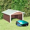 VidaXL Lawn Mower Garage 72x87x50 Cm Mocha and White Fir 170880
