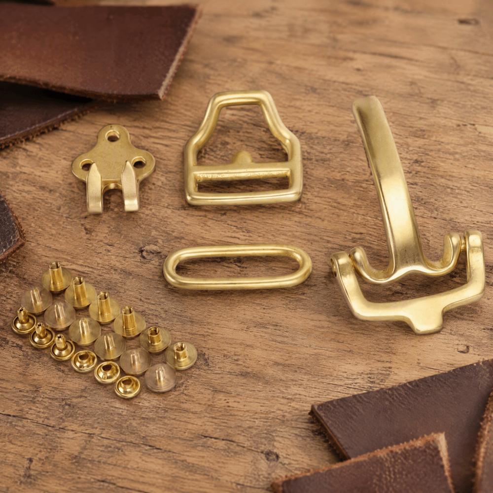 Solid Brass Brass Buckle Hardware Multi-Purpose Use Metal Belt Buckles  For Leather Goods