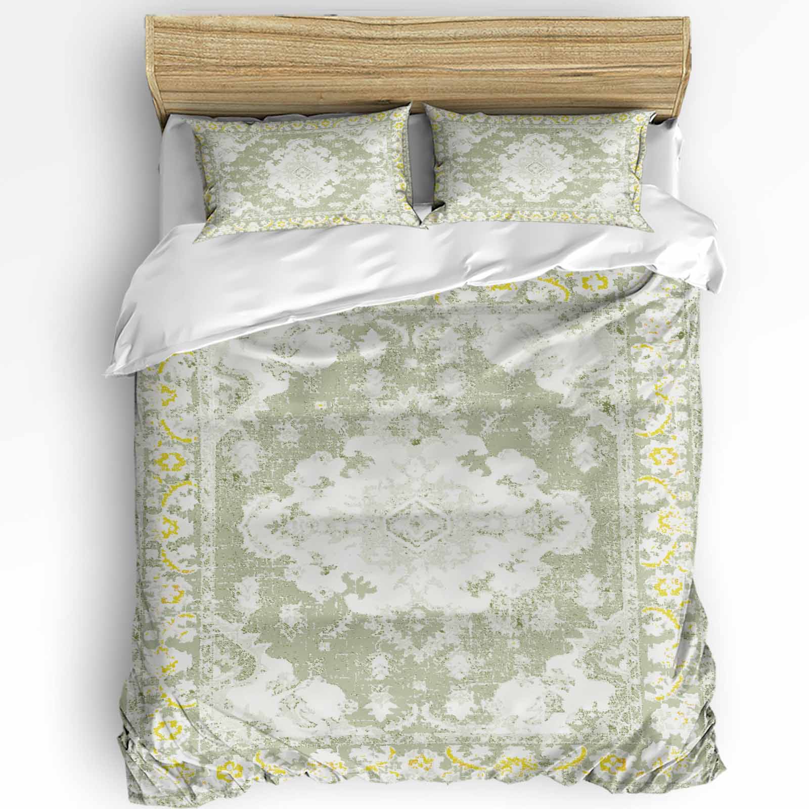 

Винтажный индийский богемный комплект постельного белья из 3 предметов для двуспальной кровати, домашний текстиль, пододеяльник, стеганое одеяло, наволочка EU single(135x200cm)