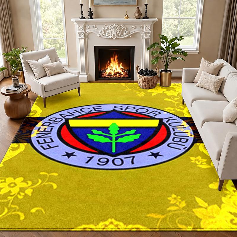 Χαλί Πόρτας Fenerbahce για Σαλόνι ή Υπνοδωμάτιο Προστατευτικό Χαλί Κάτω από Καρέκλα Διακόσμηση Γραφείου Χριστουγεννιάτικο Δώρο Δώρο Γενεθλίων
