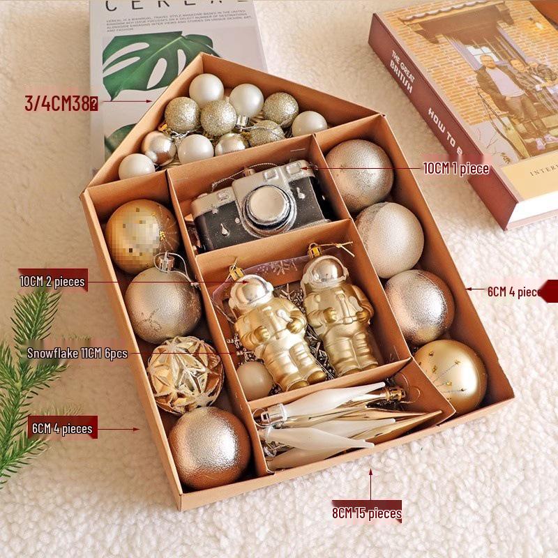 2025 Large Luminous Christmas Tree with Ornaments for Indoor Decoration