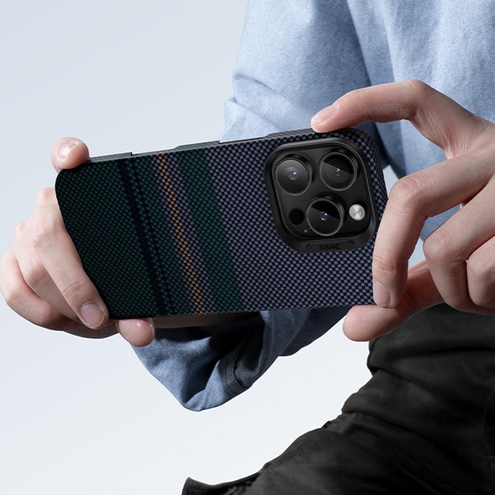 

BENKS For iPhone 16 Pro Max Case Compatible with MagSafe Kevlar Aramid Fiber Phone Cover A