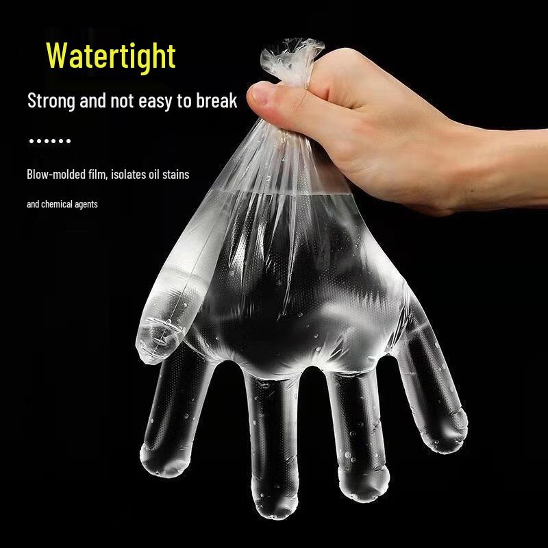 ZISIZ Disposable PE Plastic Gloves