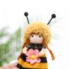 Embellishment Plush Bee Girl Doll Cartoon Drop Ornaments  Festival Favors