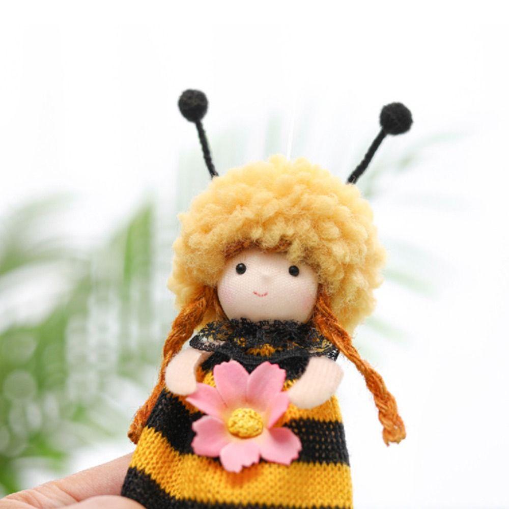 Embellishment Plush Bee Girl Doll Cartoon Drop Ornaments  Festival Favors