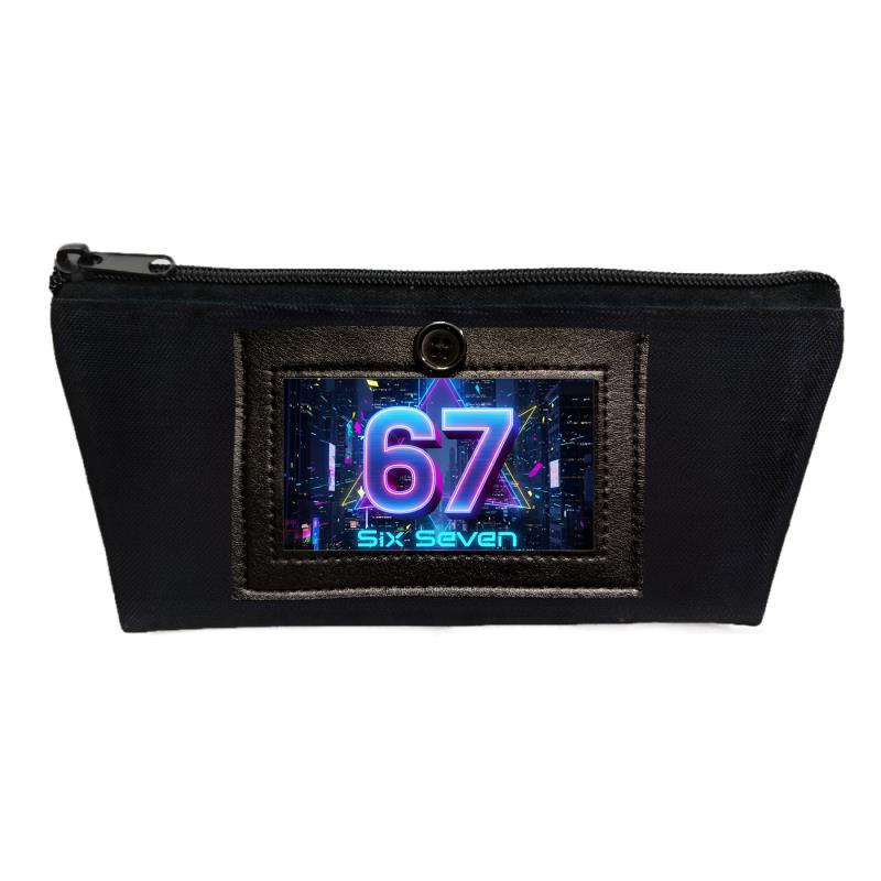 Six Seven 67 Kids' Pencil Case - Large, Medium, Small Stationery Bag for Boys and Girls, Office Storage Organizer.