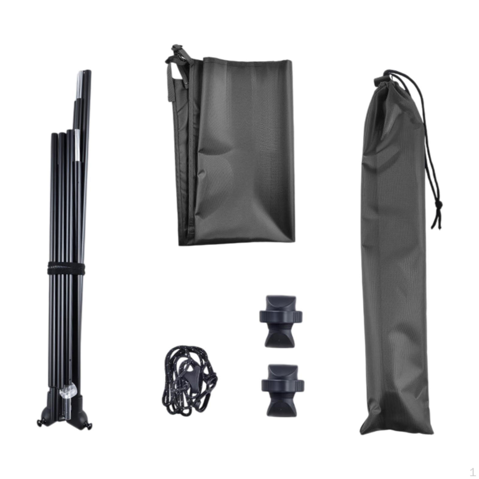 

Регулируемый тент для складного стула, подходит для использования на открытом воздухе balck